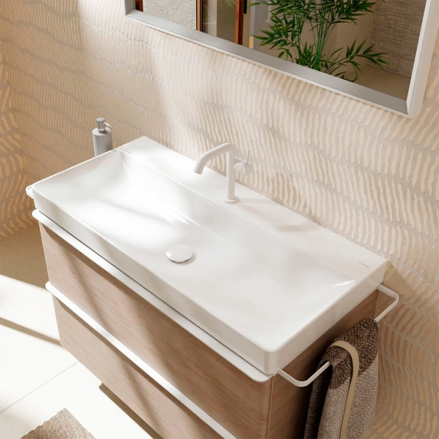 Раковина Hansgrohe Xelu Q 60321450 накладная, белая - фото 1
