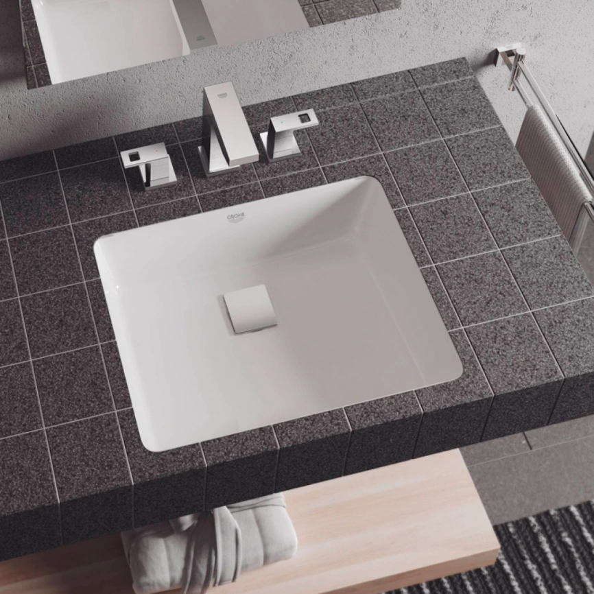 Раковина Grohe Cube Ceramic 50 см 3948000H встраиваемая - фото 1