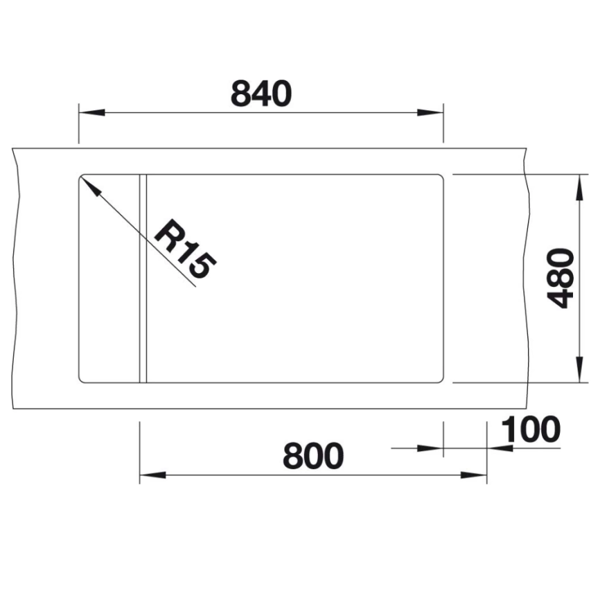 Мойка кухонная Blanco Elon XL 8 S, 525885 черный InFino (решётка) - схема 4