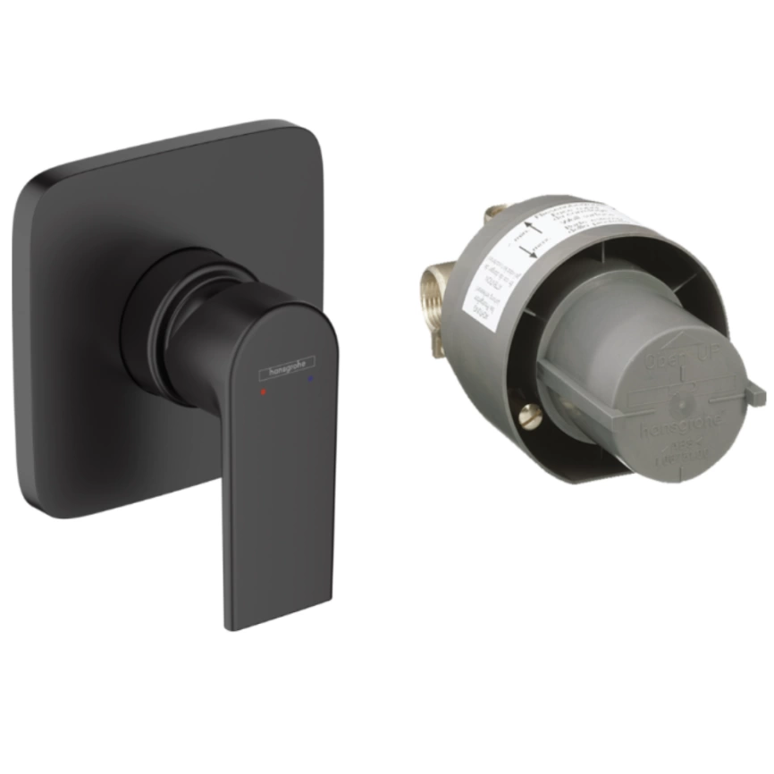 Смеситель для душа Hansgrohe Vernis Shape 71662670, черный - фото 1