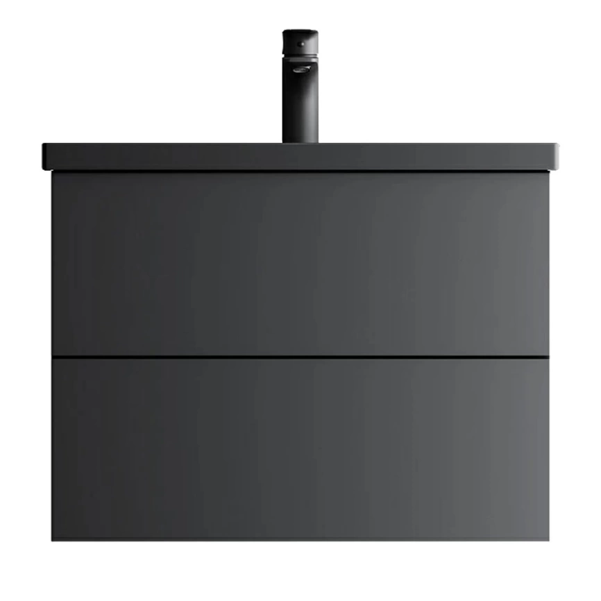 Тумба с раковиной подвесная AM.PM Gem 60, черная