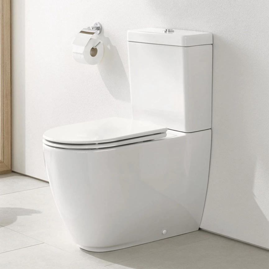 Унитаз компакт Grohe Essence Ceramic 3957200H с бачком 39579000 и сиденьем с микролифт 39577000 - фото 3