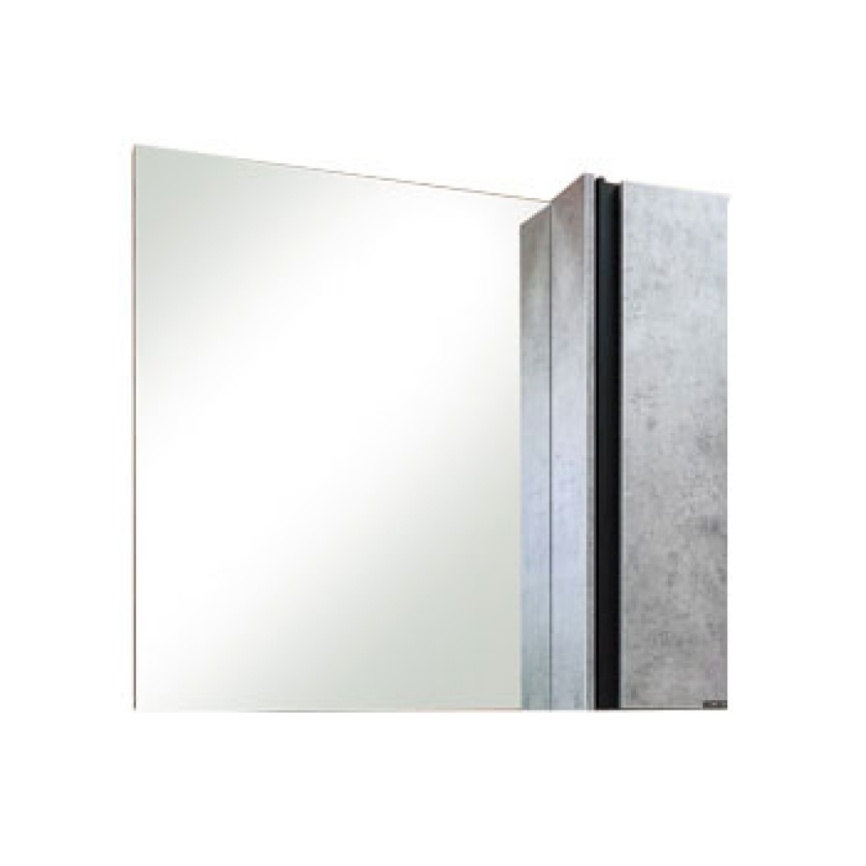 Шкаф-зеркало навесное Comforty Эдинбург 90 бетон светлый