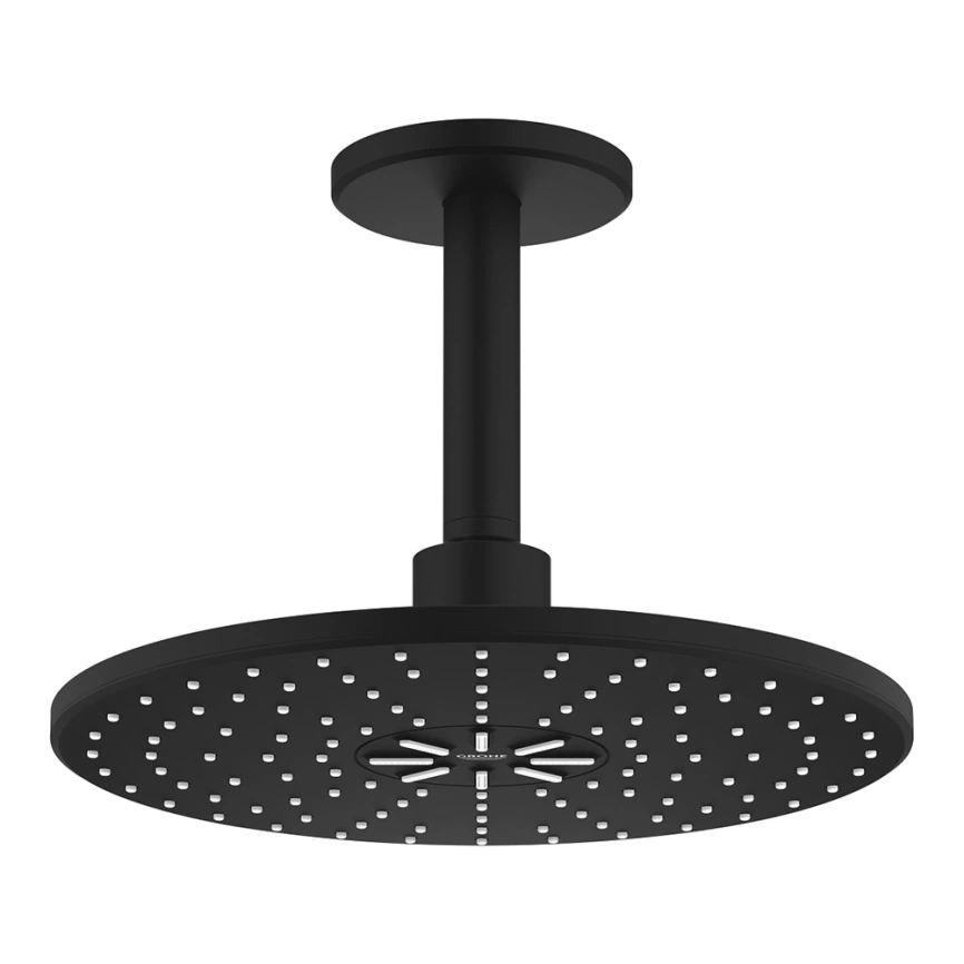 Лейка для верхнего душа Grohe Rainshower SmartActive 22124KF0 с кронштейном, черная