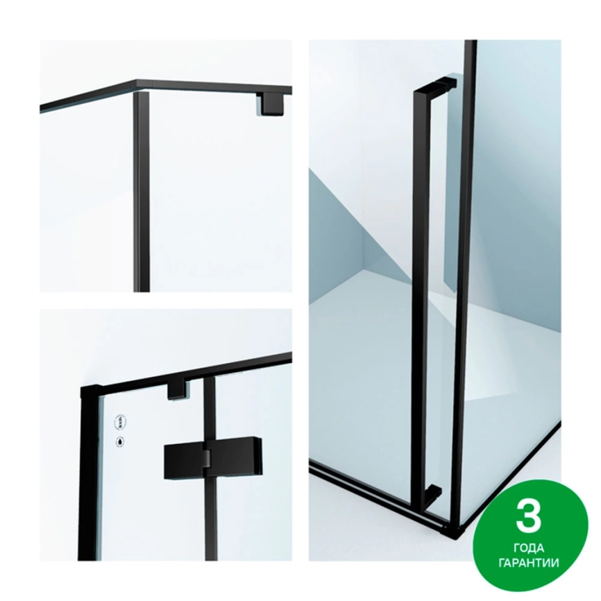 Душевой уголок 120x90 IDDIS Slide SLI6BS2i23, чёрный - фото 2