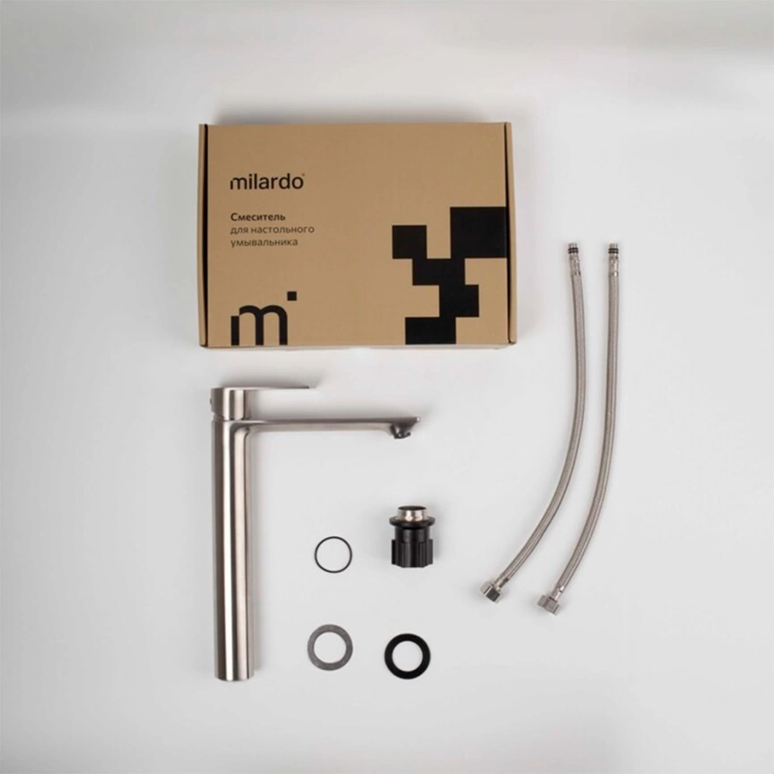 Смеситель для раковины Milardo Maze MAZBN01M01, сатин - фото 3