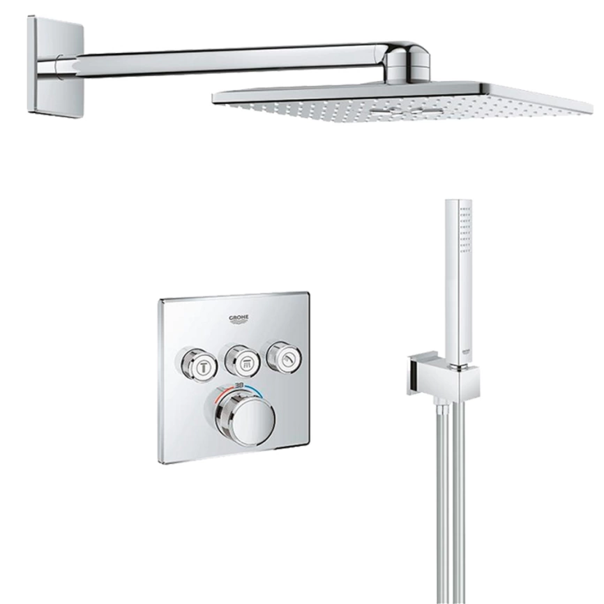 Душевой комплект Grohe Grohtherm SmartControl 34706000 хром с термостатом
