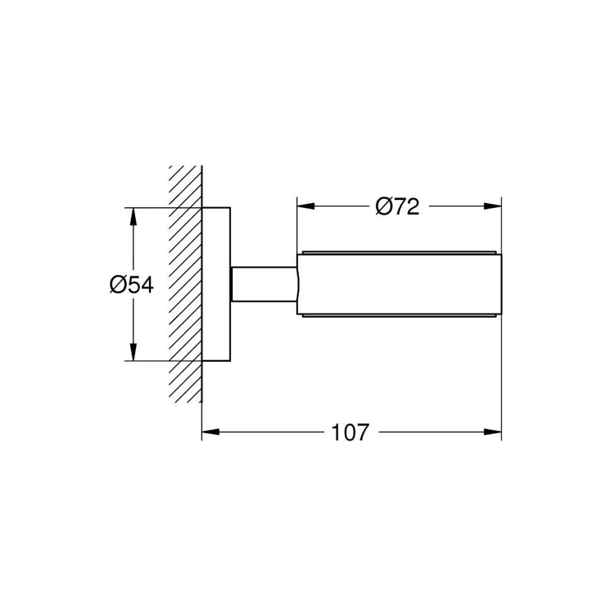 Держатель для стаканов и мыльниц Grohe Essentials 40369GN1 золото - схема