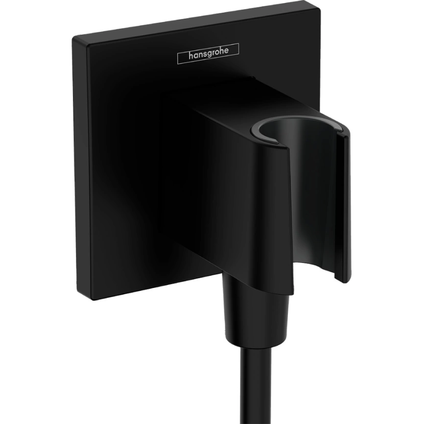 Шланговое подключение Hansgrohe FixFit E 26889670 с держателем черное