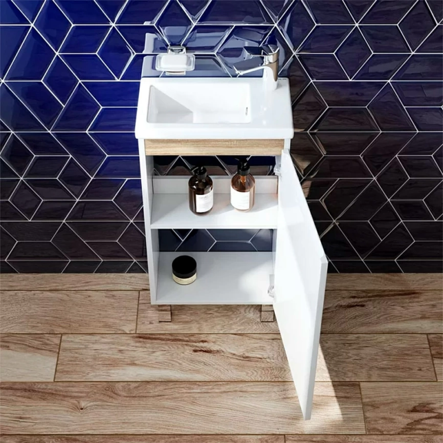 Тумба с раковиной напольная AM.PM X-Joy 45, белая - фото 1