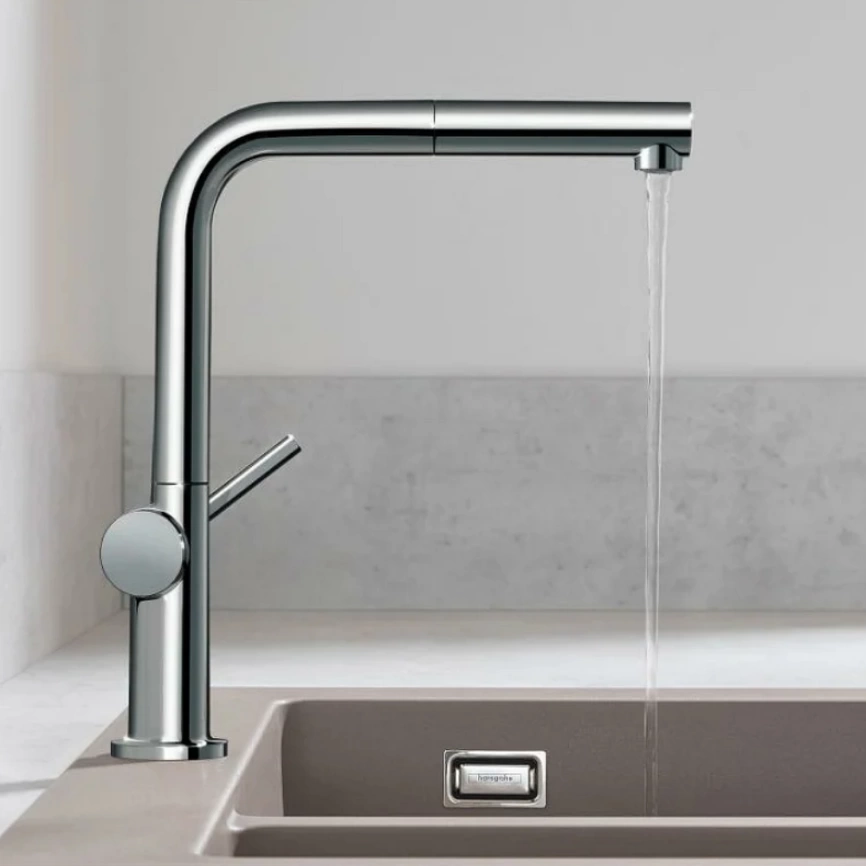 Смеситель для кухни Hansgrohe Talis M54 72809000 с вытяжным душем - фото 1