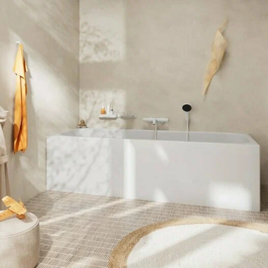 Смеситель для ванны Hansgrohe Tecturis S 73422700, белый - фото 3