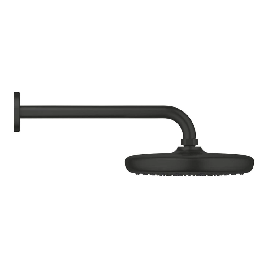 Лейка для верхнего душа Grohe Tempesta 210 1022182430 с кронштейном черная - фото 3