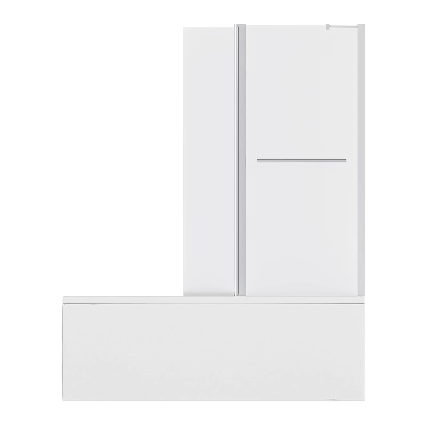 Штора на ванну из стекла 1Marka P-07 95x150 прозрачная - фото 2