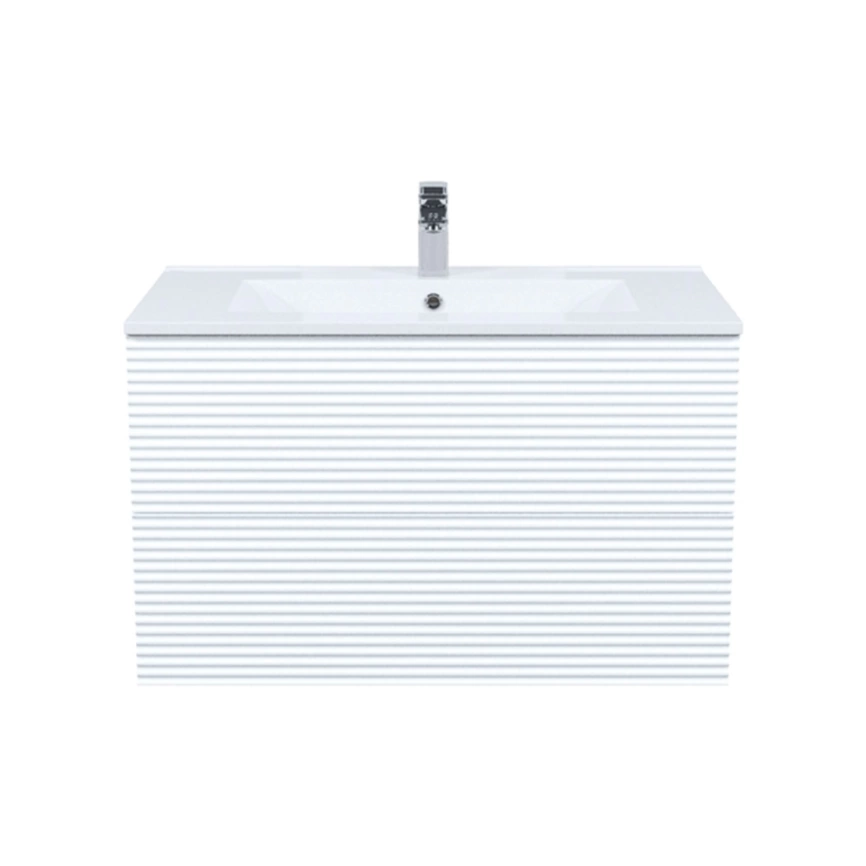 Тумба с раковиной подвесная Iddis Bild 80 BIL80W0i95K белая - фото 1