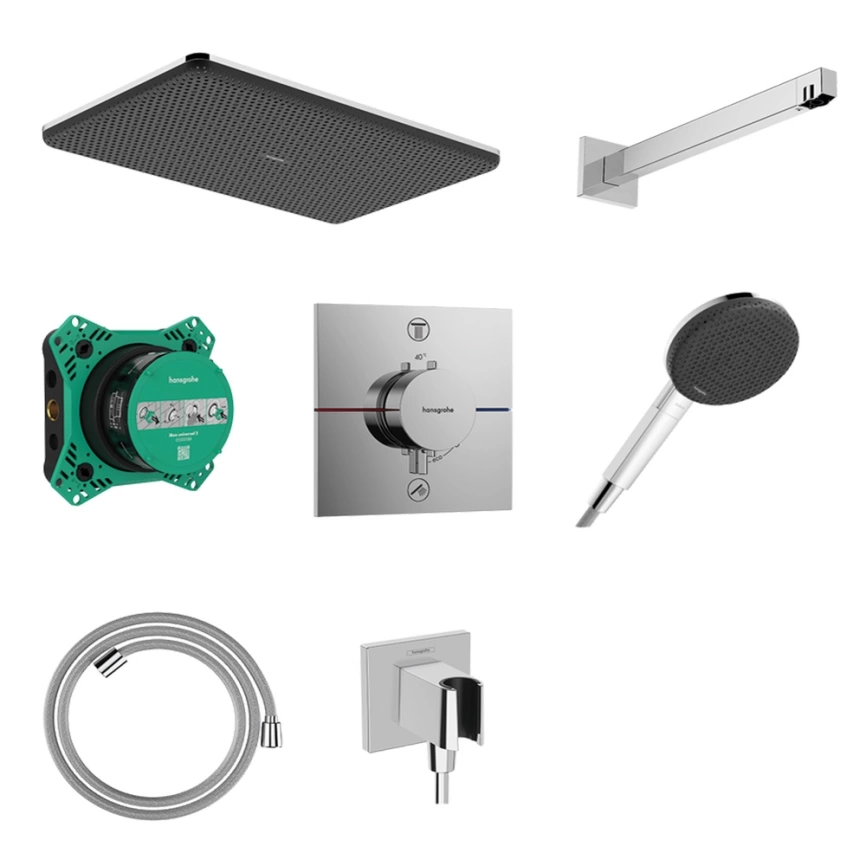 Душевой комплект Hansgrohe Raindance Alive Q 24620000 с внутренней частью