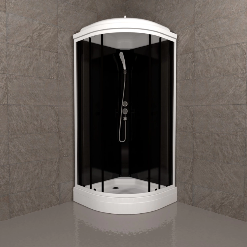 Душевая кабина Triton Нова 88x88 А с прозрачным стеклом и низким поддоном - фото 3