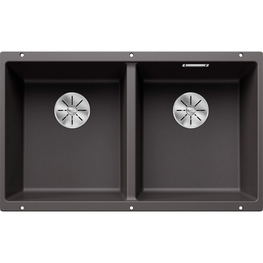 Мойка кухонная Blanco Subline 350/350-U 523575 темная скала