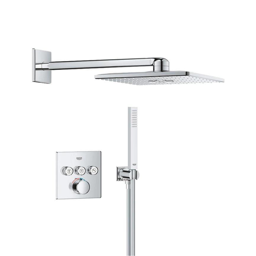 Душевой комплект Grohe Grohtherm SmartControl 34873000 хром с термостатом