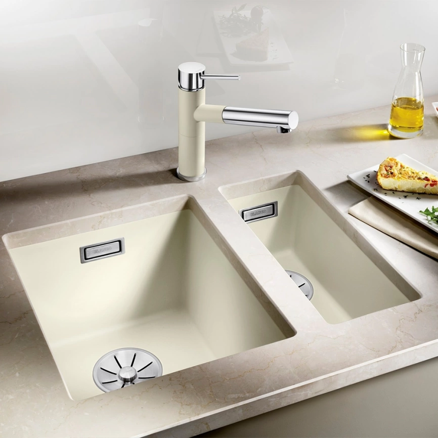 Мойка кухонная Blanco Subline 160-U 523400 белая - фото 1