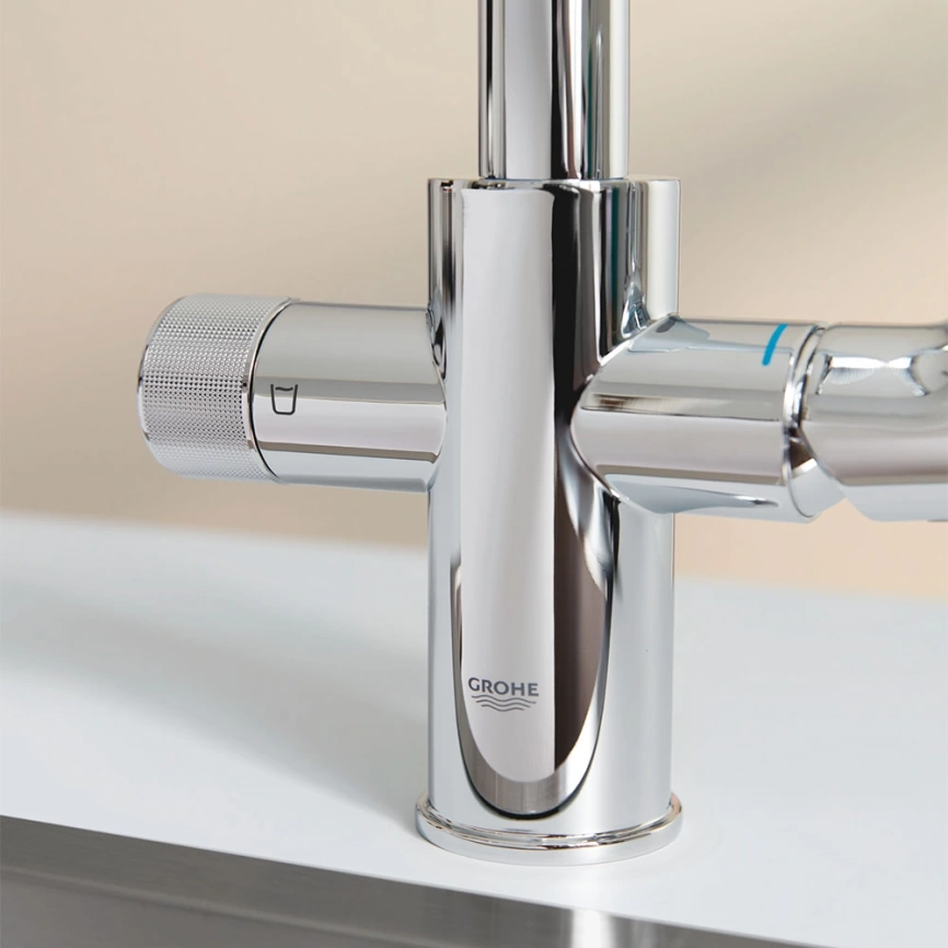 Смеситель для кухни Grohe Minta Blue Pure 30590000, хром с вытяжным изливом - фото 3