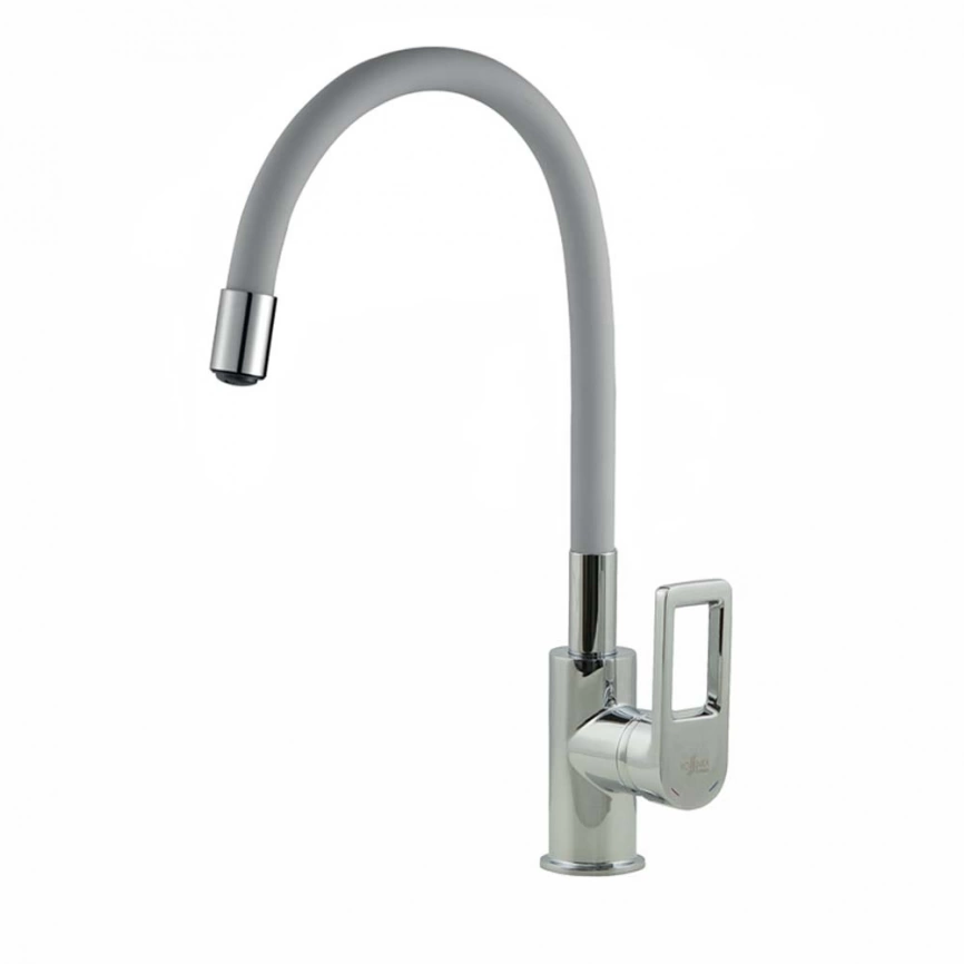 Смеситель для кухни Rossinka Z35-35U-Gray с гибким изливом серый