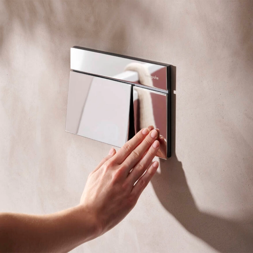 Панель смыва для инсталляции Hansgrohe iFrame Element E 66003000 хром - фото 2