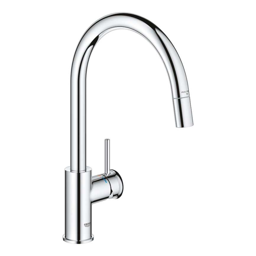 Смеситель для кухни Grohe BauClassic 30573000 с вытяжным изливом, хром