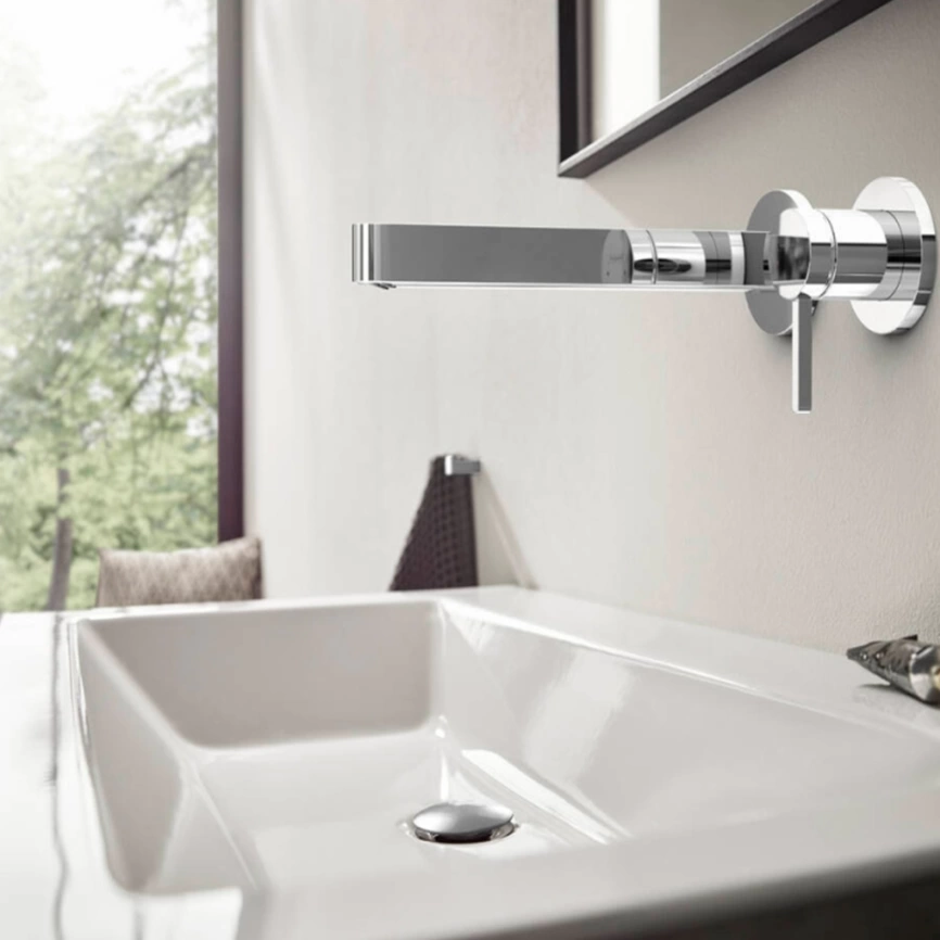 Смеситель для раковины Hansgrohe Finoris 76050000 настенный, хром - фото 1