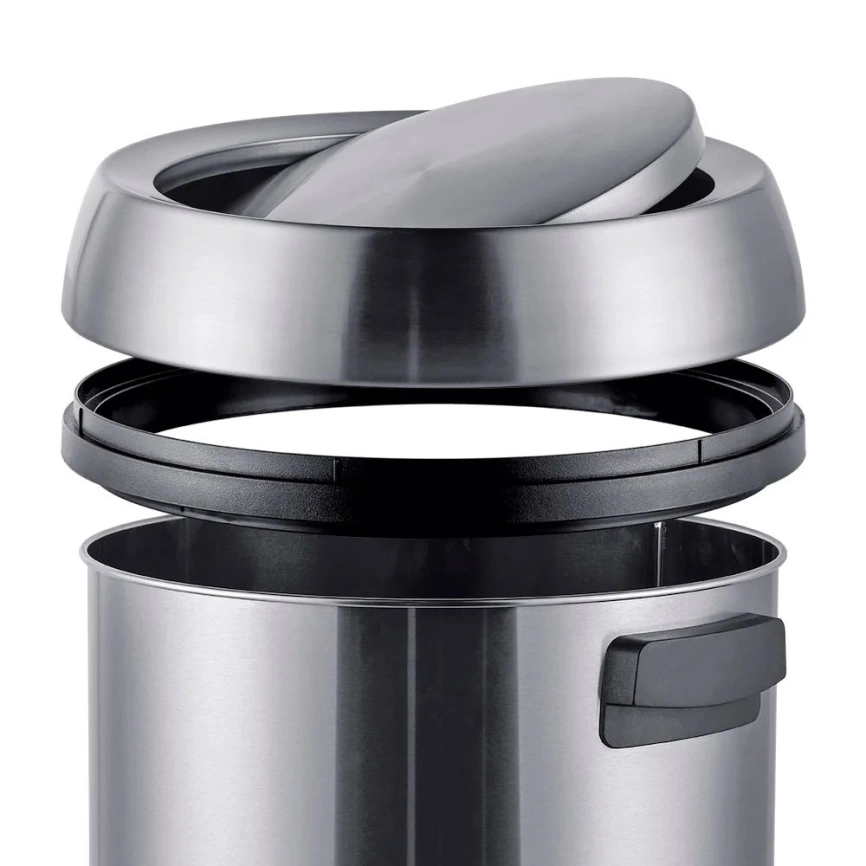 Урна для мусора Breez WB-2165 стальная с крышкой на 65 литров - фото 4