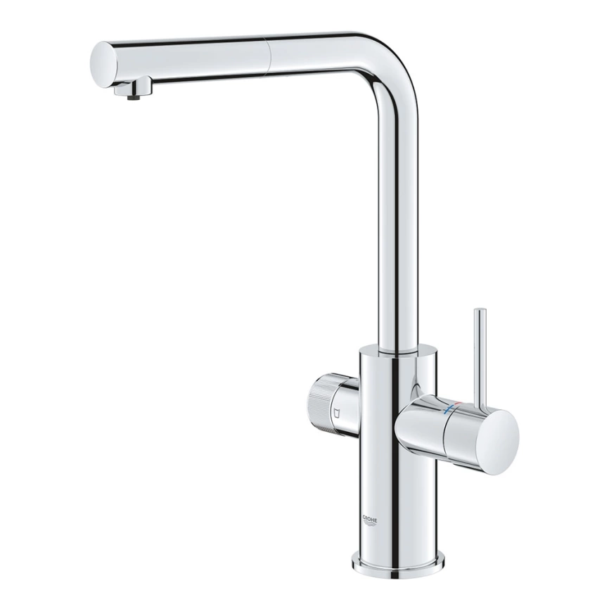 Смеситель для кухни Grohe Minta Blue Pure 30590000, хром с вытяжным изливом - фото 1