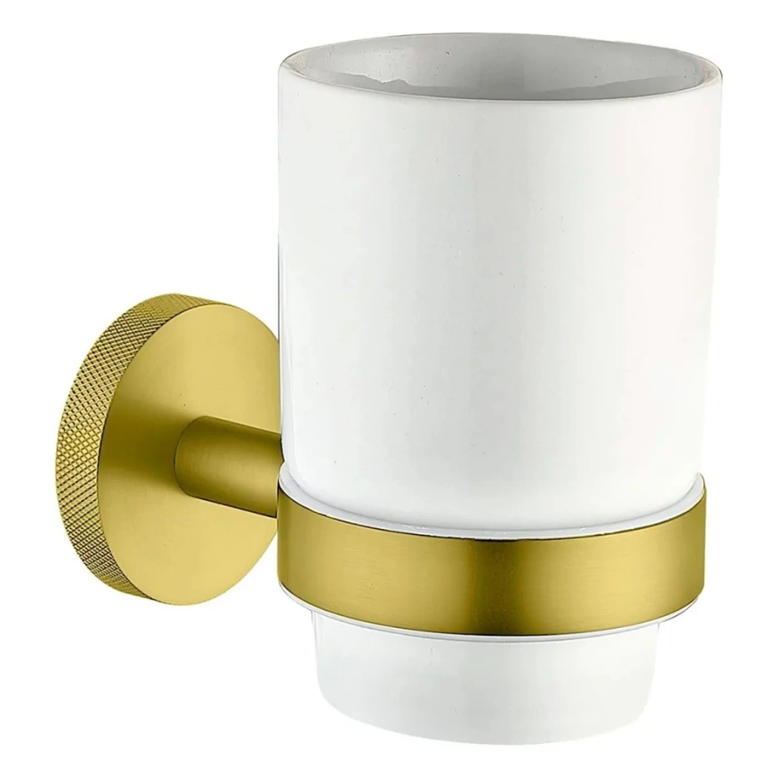 Подстаканник для зубных щёток Allen Brau Priority 6.31002-GB золото/белый