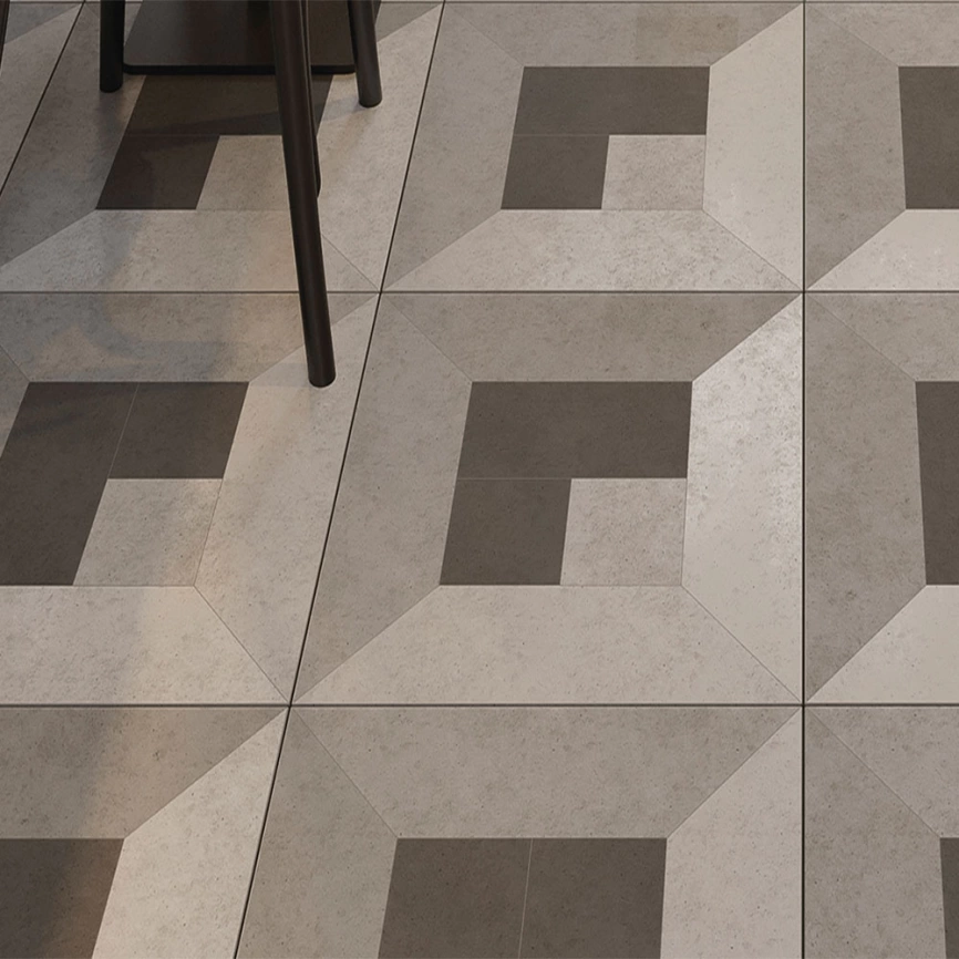 Керамогранит напольный 45x45 Progres Megapolis Betton Grey Deco 737496 серый - фото 1
