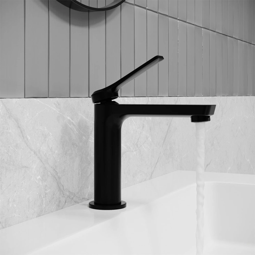 Смеситель для раковины Iddis Parker PARBL00i01, черный - фото 2