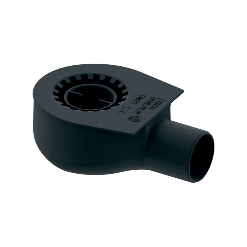 Сифон для душевого лотка Tece drainline 650000 заниженный горизонтальный DN 50, боковой слив