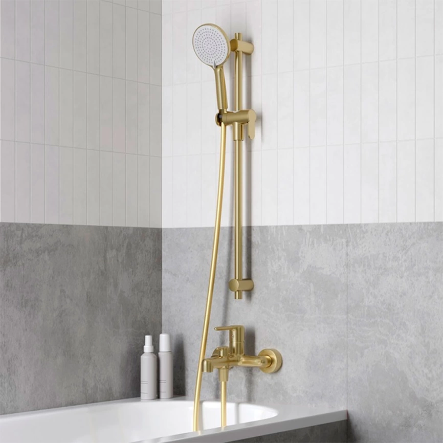 Смеситель для ванны Iddis Aiger AIGMG00i02WA, золотистый - фото 2