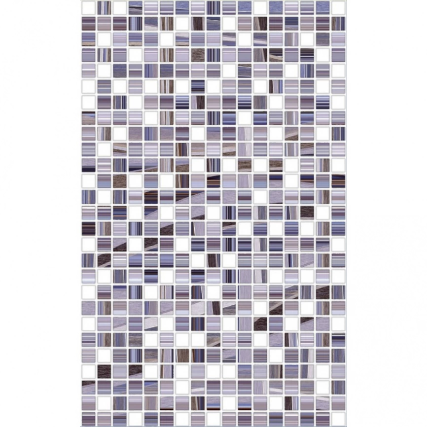 Керамическая плитка настенная 25x40 М-Квадрат Мозаика Нео фиолетовая темная