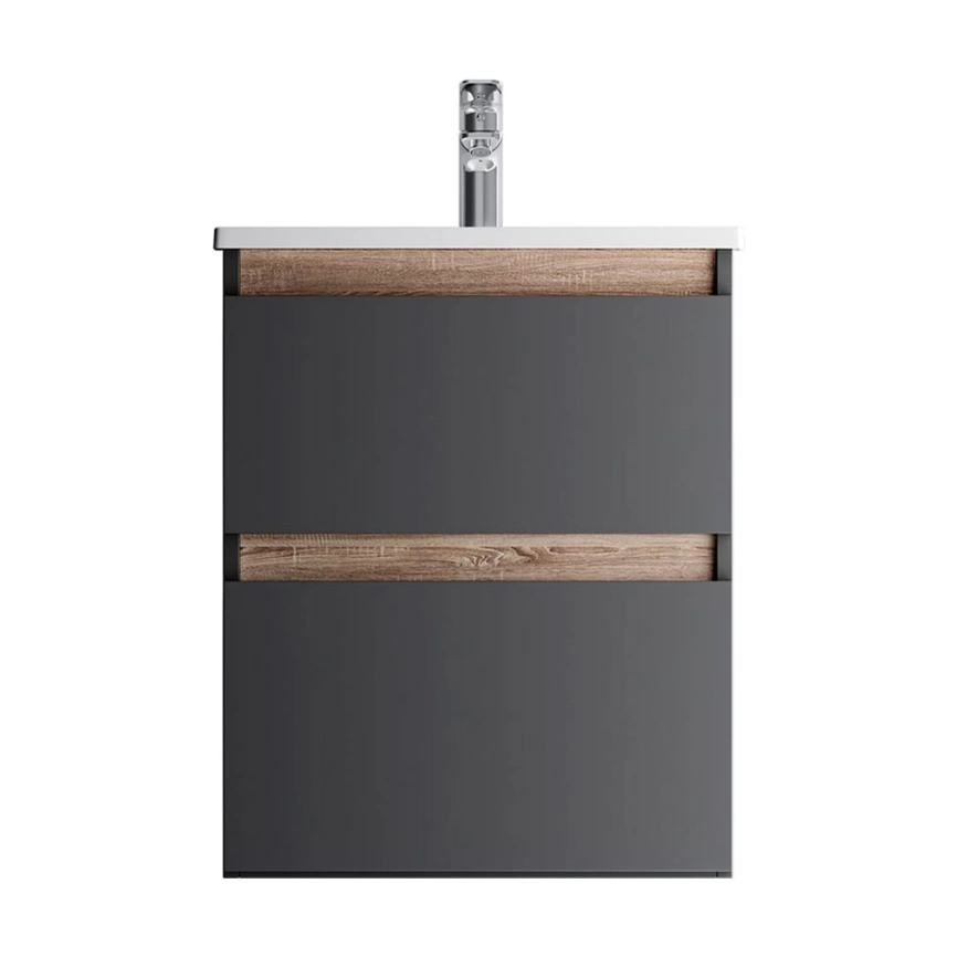 Тумба с раковиной подвесная AM.PM X-Joy 55, черная