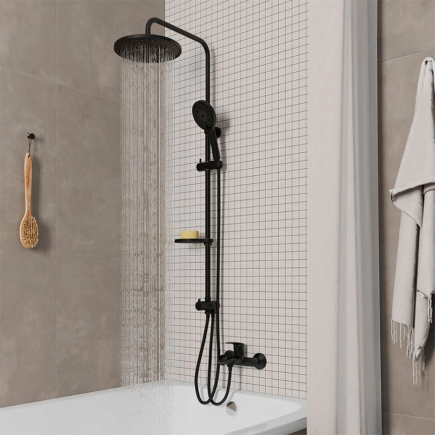 Душевая стойка Milardo Ideal Spa ILSBL3FM76, черная - фото 2