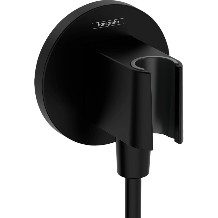 Шланговое подключение Hansgrohe FixFit S 26888670 с держателем черное