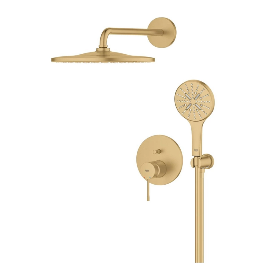 Душевой комплект Grohe Essence 25287GN0 золото - фото 3