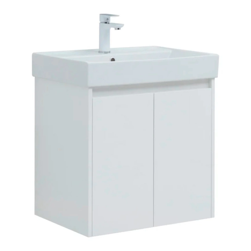 Тумба с раковиной подвесная Aquanet Nova Lite 60 белая