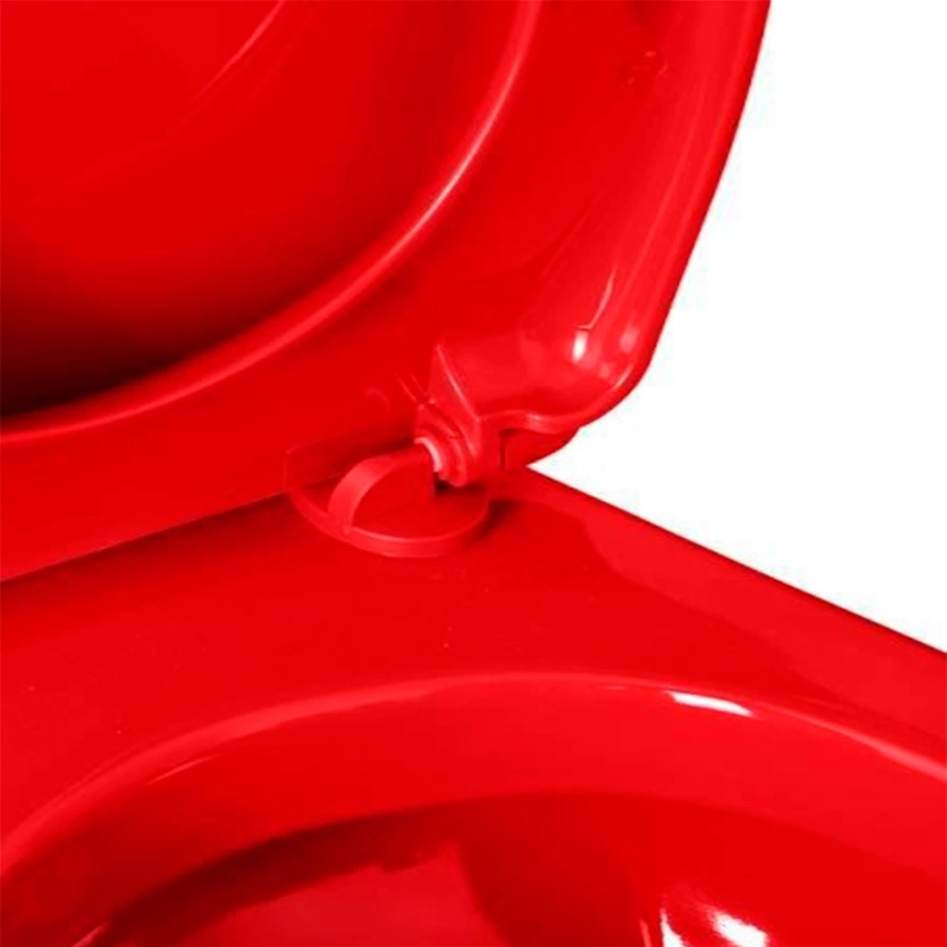 Унитаз компакт Оскольская Керамика Дора красный с сиденьем - фото 3