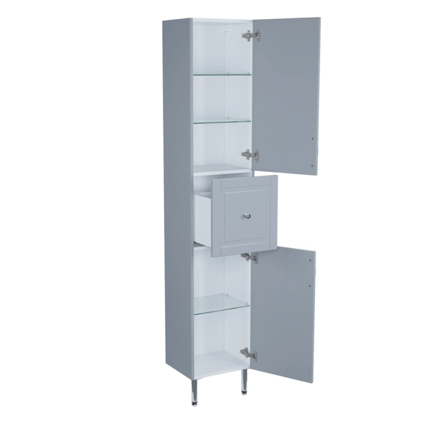 Шкаф-пенал напольный Iddis Oxford 36 OXF36L0i97 серый - фото 3