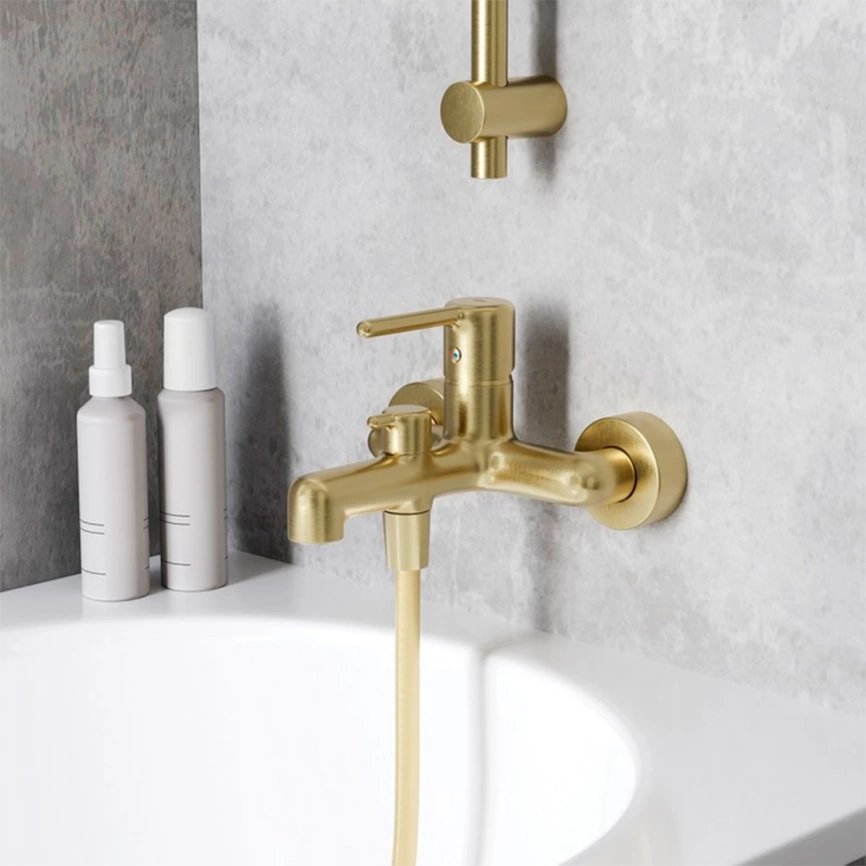 Смеситель для ванны Iddis Aiger AIGMG00i02WA, золотистый - фото 1