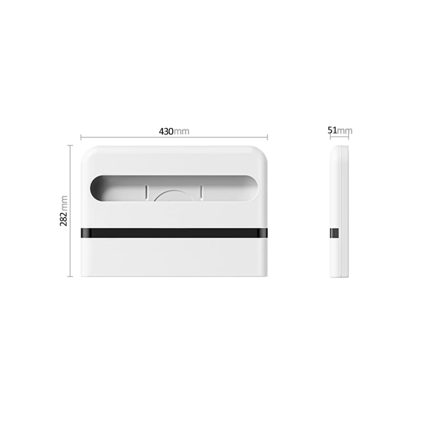 Диспенсер для накладок на крышку унитаза Breez s-6501 черный - схема