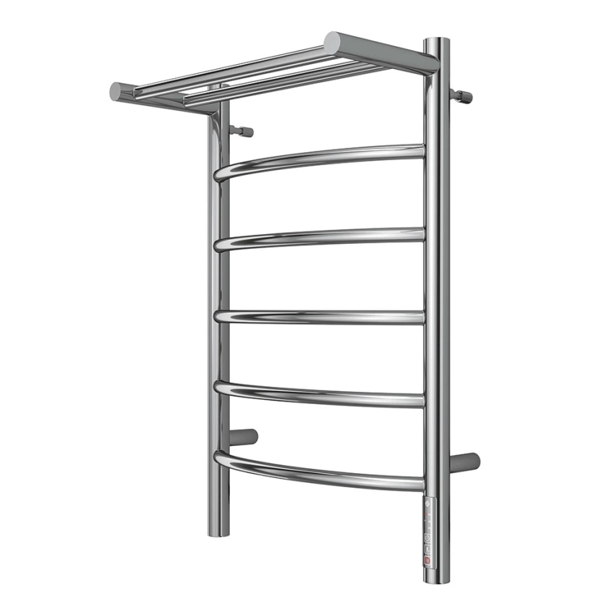 Полотенцесушитель электрический Terminus Классик П6 400x650 с полкой, хром - фото 1