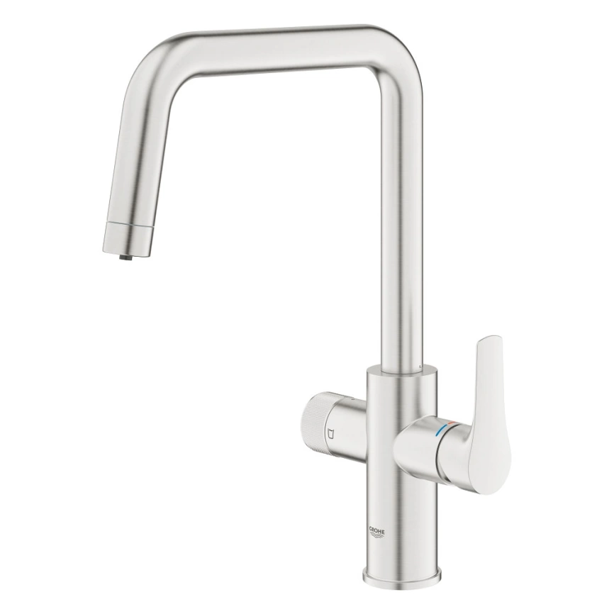 Смеситель для кухни Grohe Eurosmart Blue Pure 30583DC0 с функцией фильтрации, стальной - фото 1