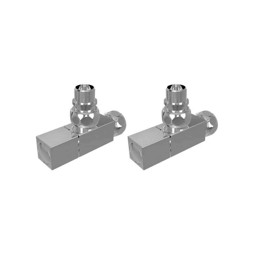Вентиль для полотенцесушителя Terminus 855SCH0504 квадратный ГШ 3/4x1/2, хром