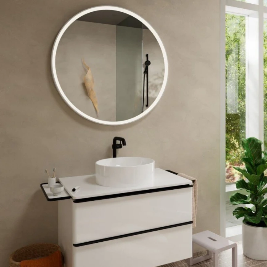 Смеситель для раковины Hansgrohe Tecturis S 73370670, черный - фото 1